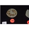 Image 1 : RETICULATED BELT PLAQUE OF NEPHRITE, CRANE, CHINA (2" X 2")