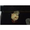 Image 2 : CHINESE ARCHAIC NEPHRITE PIG-DRAGON CARVING ON STAND (1 7/8" X 1 1/4")