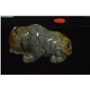 Image 2 : 3-DIMENTIONAL CROUCHING NEPHRITE ANIMAL, CHIA (3" X 1 7/8" X 1 1/2")