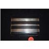 Image 1 : VINTAGE ART DECO BLACK ENAMEL STRIPPED CIGARETTE CASE, CA. 1930'S