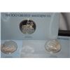 Image 3 : FRANKLIN MINT, "100 GREATEST MASTERPIECES" SOLID STERLING SILVER PROOF ART MEDALS (APPROX 65-72 G EA