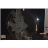 Image 2 : VINTAGE DOROTHY THORPE ETCHED PLATTER W/CATTLEYA ORCHID; SIGNED, CA. 1940'S (13") (DOES NOT INCLUDE 