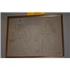 Image 2 : FRAMED PICASSO LITHOGRAPH, 22/75 (24" X 21")