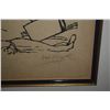 Image 4 : FRAMED ORIGINAL WOODCUT ENGRAVING, "IN OUR STREET"; SIGNED 8/26 (22" X 27 1/2")