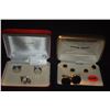 Image 1 : STERLING SILVER MIKIMOTO PEARL ISLAND SET: CUFFLINKS & TIE PIN IN ORIGINAL BOX & PIERRE CARDIN ONYX 