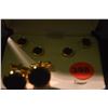 Image 3 : STERLING SILVER MIKIMOTO PEARL ISLAND SET: CUFFLINKS & TIE PIN IN ORIGINAL BOX & PIERRE CARDIN ONYX 