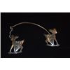 Image 2 : STERLING SILVER SWEATER GUARD (10.3 G), 800 SILVER BRACELET & UNMARKED PIN (3 PCS)