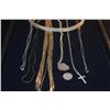 Image 3 : STERLING SILVER NECKLACES & CHAINS (42 GTW) (8 PCS)