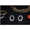 Image 5 : STERLING SILVER MODERNIST NECKLACE, BRACELET & EARRINGS (270 GTW) (3 PCS)