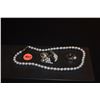 Image 1 : BLUE PEARL SUITE: NECKLACE, EARRINGS & RING (3 PCS)