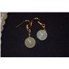 Image 5 : SERPENTINE JADE NECKLACE & EARRINGS & JASPER BEADS (4 PCS)