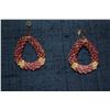 Image 2 : PUPU O NIIHAU LOOP EARRING, POE POE STYLE KAHELELANI, KEOKEO, AKALA AHIEHIE & ULA ULA