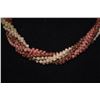 Image 2 : 5 STRAND PUPU O NIIHAU, MAUHALOA STYLE, SNAKE HEAD COWRY CLASP, KAHELELANI (1) OMA'OMA'O, (2) AKALA 