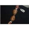 Image 3 : 5 STRAND PUPU O NIIHAU, MAUHALOA STYLE, SNAKE HEAD COWRY CLASP, KAHELELANI (1) OMA'OMA'O, (2) AKALA 