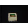 Image 2 : 14K JADE RING (SIZE 5 1/4) (2.5 GTW)