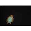 Image 2 : 14K JADE PENGUIN W/RUBY EYE BROOCH (6.3 GTW)