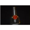 Image 2 : 18K CARNELIAN & DIAMOND RING W/GIA REPORT