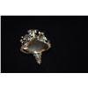 Image 4 : 18K WG CARVED EMERALD & DIAMOND (1.09 CTW) PENDANT/BROOCH