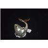 Image 2 : 18K WG SOUTH SEA PEARL, PAVE DIAMOND & EMERALD FISH BROOCH/PENDANT