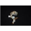 Image 3 : 18K WG SOUTH SEA PEARL, PAVE DIAMOND & EMERALD FISH BROOCH/PENDANT