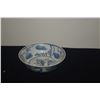 Image 2 : BLUE & WHITE FISH MOTIF BOWL (5") (DOES NOT INCLUDE STAND)