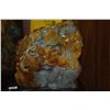 Image 4 : 3 TONE JADEITE CARVING ON STAND OF FOO DOGS & PROSPERITY & LONG LIFE SYMBOLS CARVED THROUGHOUT (6 1/