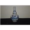 Image 2 : GOURD SHAPE PORCELAIN DRAGON/PHOENIX BLUE & WHITE VASE (7 1/4") (DOES NOT INCLUDE STAND)