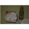 Image 3 : CARVED STONE FIGURES (5 PCS W/STAND)