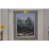 Image 1 : FRAMED OIL ON CANVAS, TROPICAL HAWAIIAN LANDSCAPE W/COTTAGE; SIGNED HE LYNNE '71 (25" X 31")