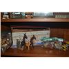 Image 4 : NOAH'S ARK (BROKEN LEGS ON ANIMALS), VINTAGE METAL RACING HORSES & DIE-CAST TOY FIRE TRUCKS