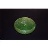 Image 2 : LE CREUSET APPLE SHAPED CASSEROLE DISH, GREEN DEPRESSION GLASS PLATES & GREEN ART GLASS BOWLS (11 PC