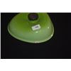Image 9 : LE CREUSET APPLE SHAPED CASSEROLE DISH, GREEN DEPRESSION GLASS PLATES & GREEN ART GLASS BOWLS (11 PC