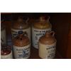 Image 2 : COLLECTION OF VINTAGE PLATTE VALLEY STRIGHT CORN WHISKEY CERAMIC JUGS (11 PCS)