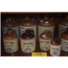 Image 3 : COLLECTION OF VINTAGE PLATTE VALLEY STRIGHT CORN WHISKEY CERAMIC JUGS (11 PCS)