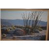 Image 3 : FRAMED PAINTING ON CANVAS, SOUTH EASTERN DESERT LANDSCAPE W/MOUNTAIN BACKDROP