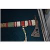 Image 2 : PLAINS INDIAN STYLE PIPE TOMAHAWK W/FEATHER & BEADWORK