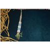 Image 4 : PLAINS INDIAN STYLE PIPE TOMAHAWK W/FEATHER & BEADWORK