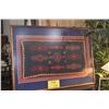 Image 1 : KOA FRAMED TRADITIONAL PALESTINIAN EMBROIDERY (31" X 23 1/2")