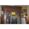 Image 2 : VINTAGE OVAL WALL MIRROR W/CARVED WOOD FRAME