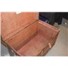 Image 6 : ANTIQUE STEAMER TRUNK FROM CONTINENTAL TRUNK CO. SAN FRANCIS W/OLD LURLINE/MATSON TAGS