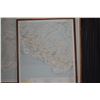 Image 2 : FRAMED MAPS, HONOLULU & ISLAND OF OAHU (2 PCS)