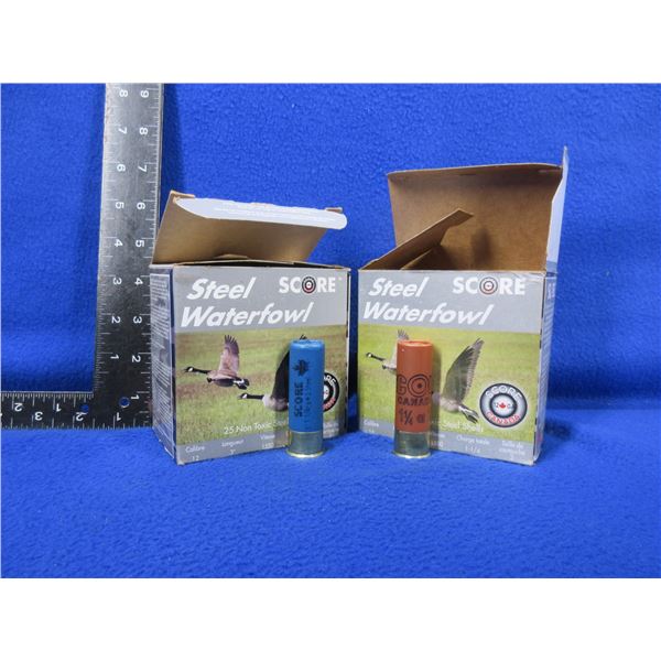 12 Ga. 3" 2 Shot Steel Score Shotshells - 2 Boxes of 25 (Pick Up Only)
