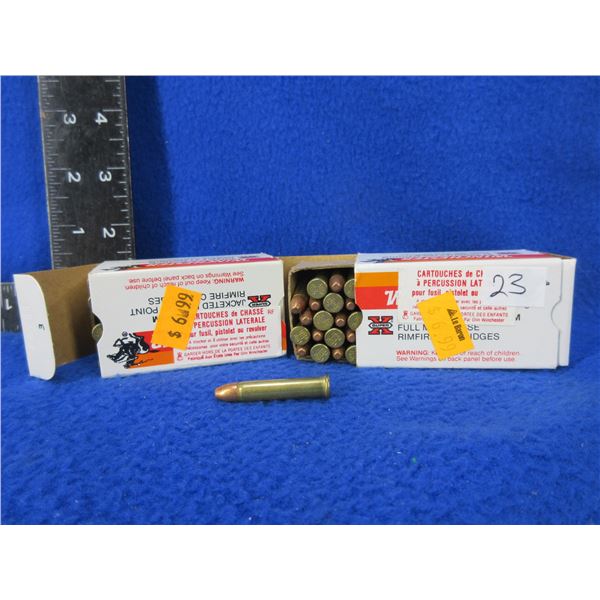 22 WMR 40gr FMC Winchester Cartridges - 2 Boxes of 50 (Pick Up Only)