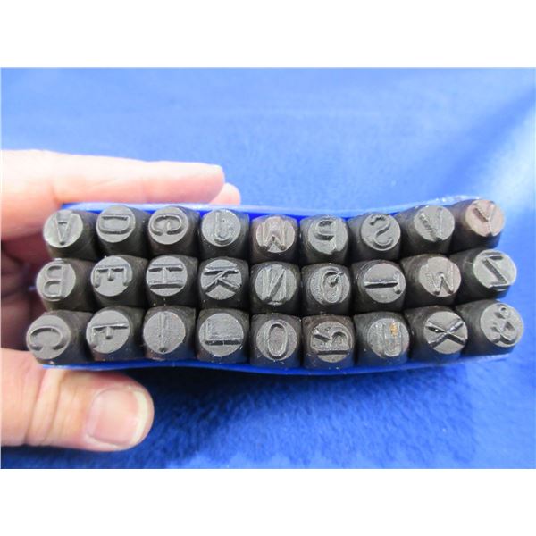 Powerfist 1/4" 27 Piece Letter Stamping Set