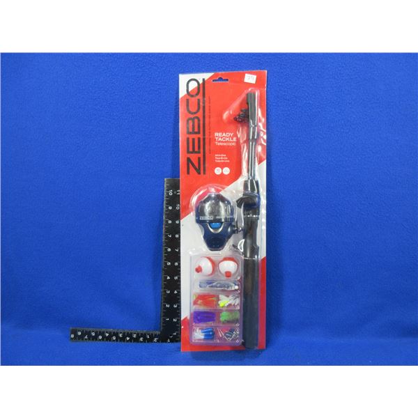 Zebco Ready Tackle Telescopic Rod & Reel with Tackle - New Old Stock