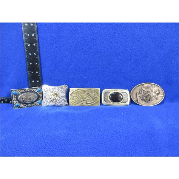 5 Assorted Belt Buckles