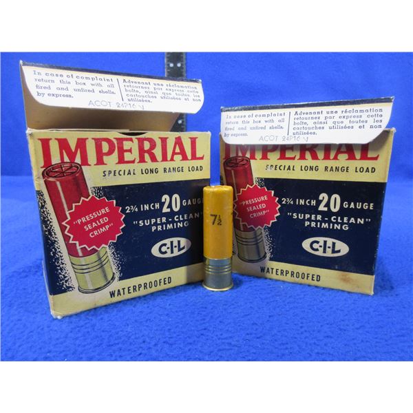 Collector Ammo - 20 Ga. 2 3/4" 7 1/2 Shot Imperial Paper Shotshells (Pick Up Only)