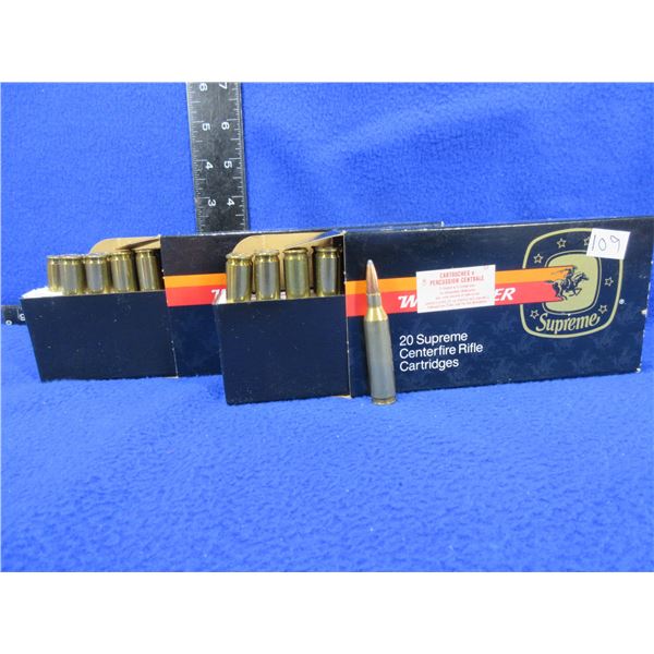 243 Win. 100gr BT SP Winchester Cartridges - 2 Boxes of 20 (Pick Up Only)