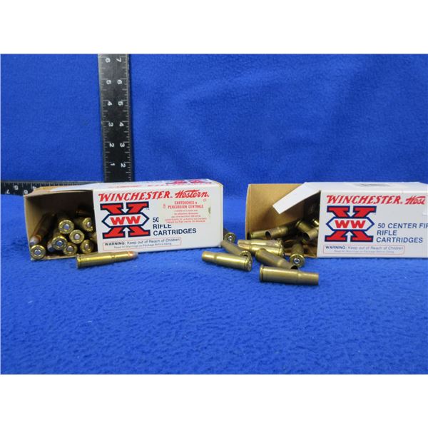25-20 Win. 86gr SP Winchester Cartridges - Box of 23 + 50 Brass (Pick Up Only)