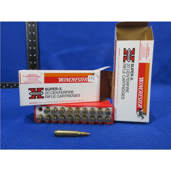 223 Rem. 53gr HP Winchester Cartridges - 2 Boxes of 20 (Pick Up Only)